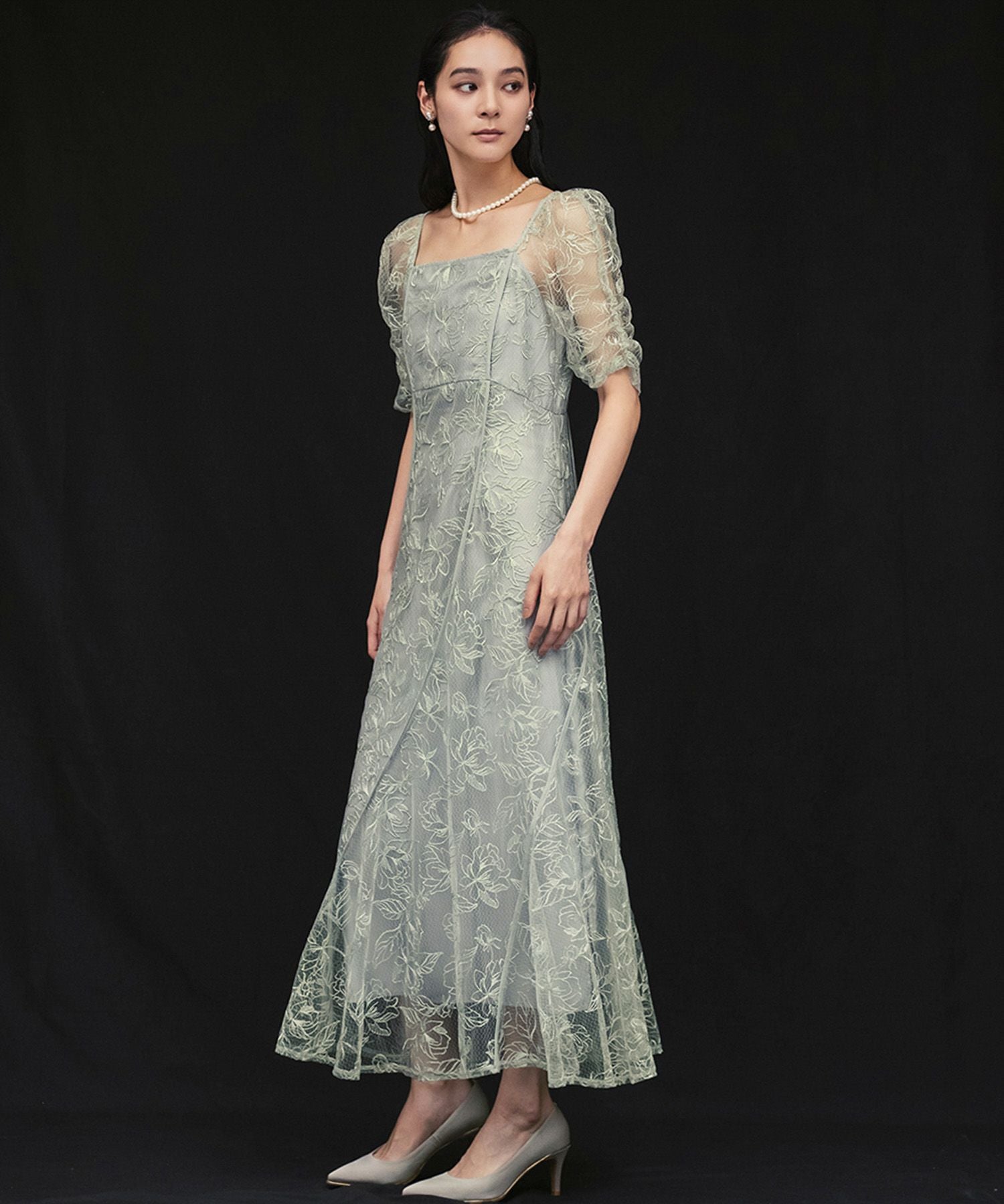 結婚式・お呼ばれ対応 | 刺繍チュールエンブロイダリードレス