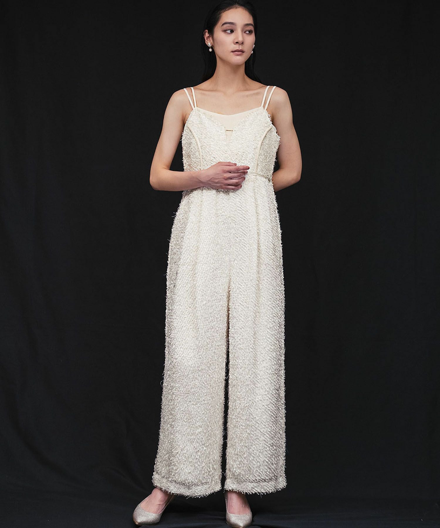 結婚式・お呼ばれ対応 | パイピングオールインワンパンツドレス