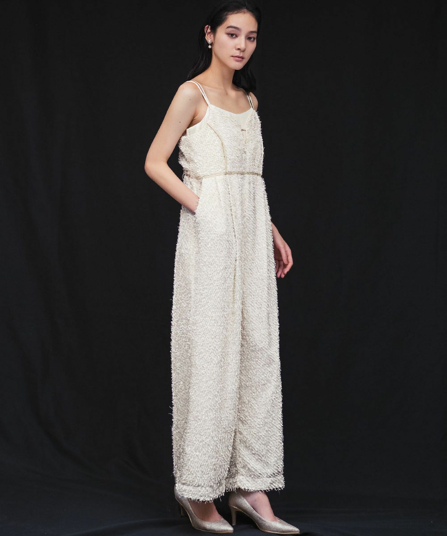 結婚式・お呼ばれ対応 | パイピングオールインワンパンツドレス