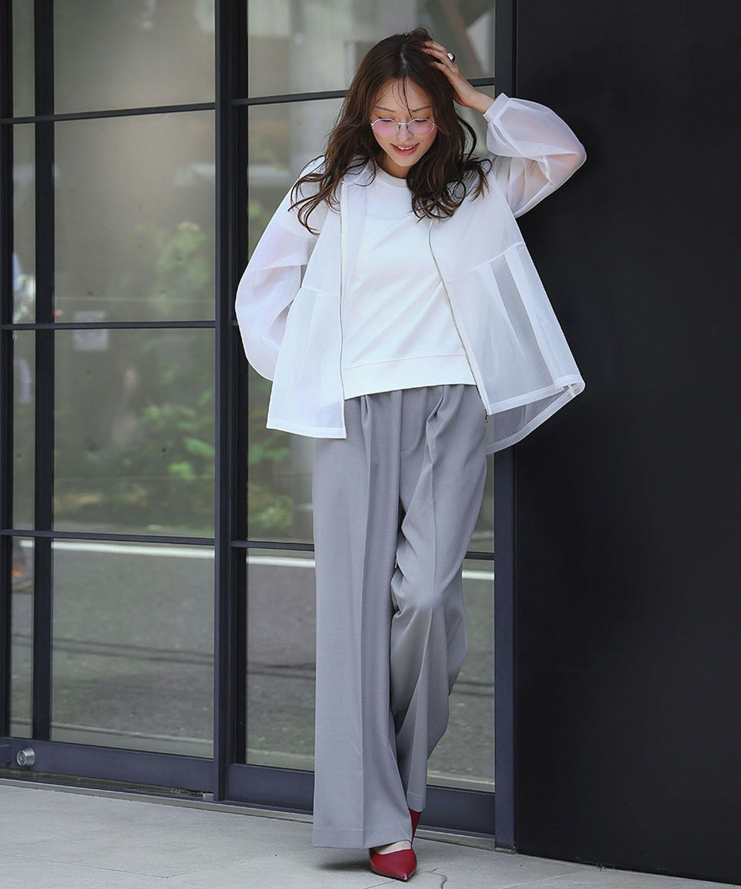Theory 25SS 新品　ジップアップ　シアー　パーカー 接触冷感】シアー パーカー / ANY SIS | ファッション通販 【公式通販