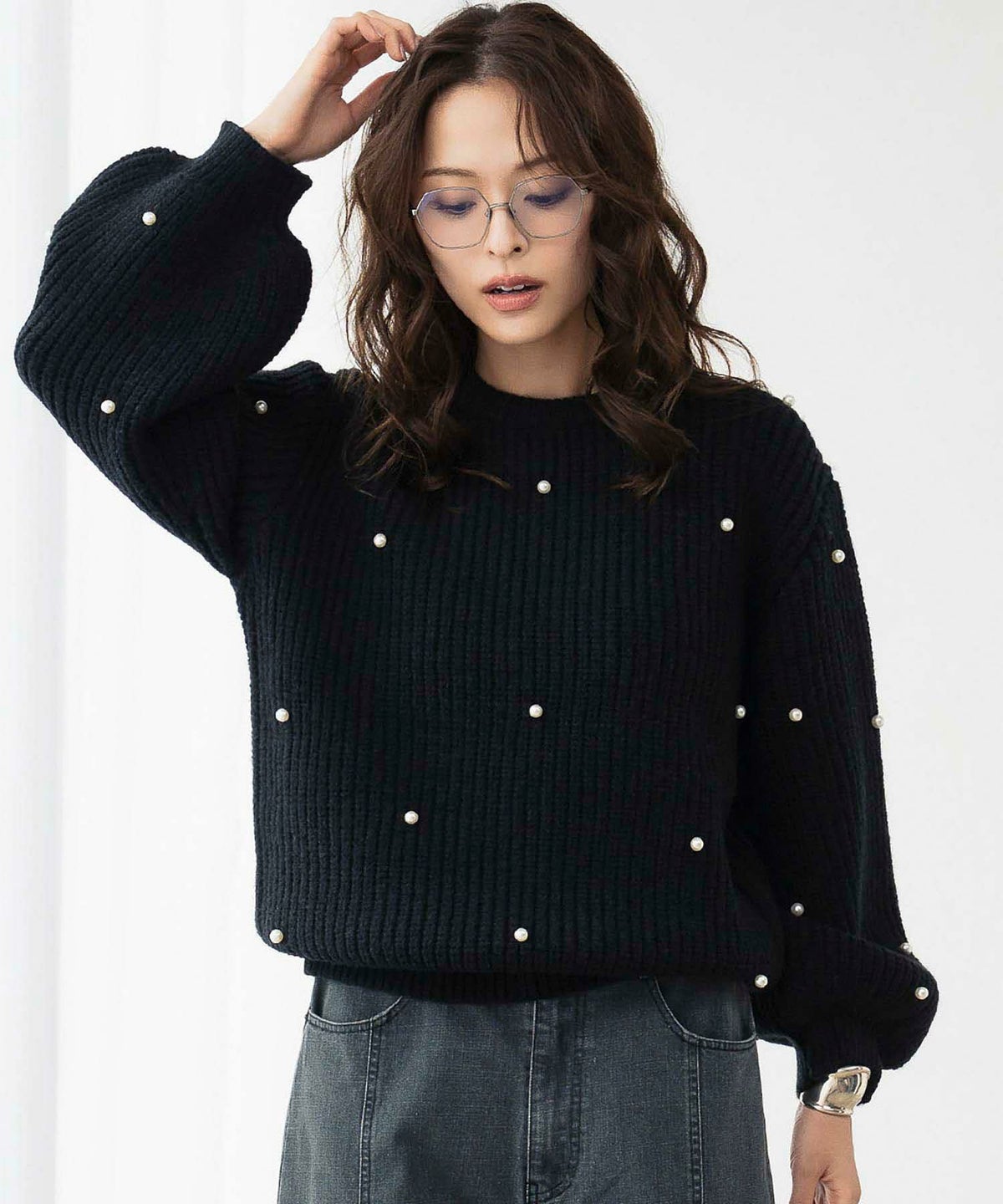 身長：170cm　着用サイズ：FREE　B：86 / W：61 / H：87