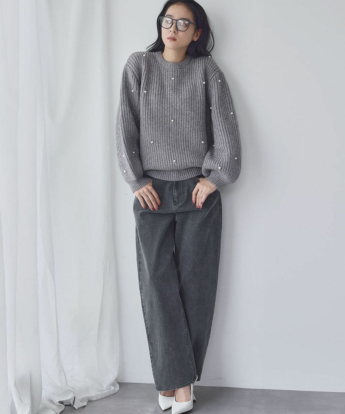 身長：168cm　着用サイズ：FREE　B：81 / W：60 / H：89