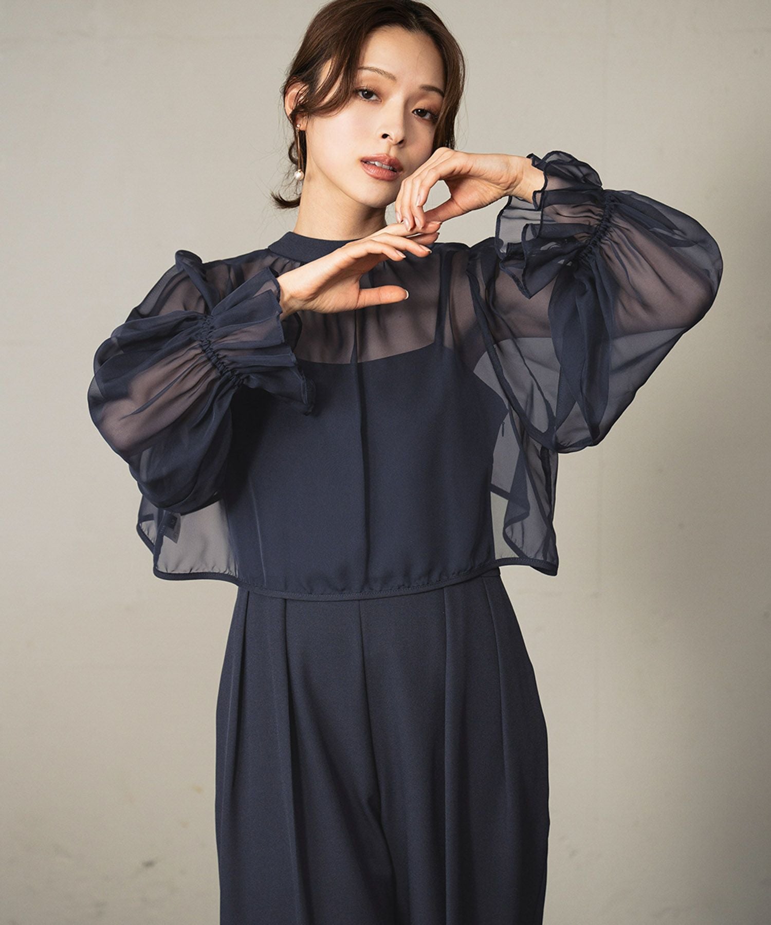 結婚式・お呼ばれ対応 | ボレロ＆オールインワン2点セットドレス