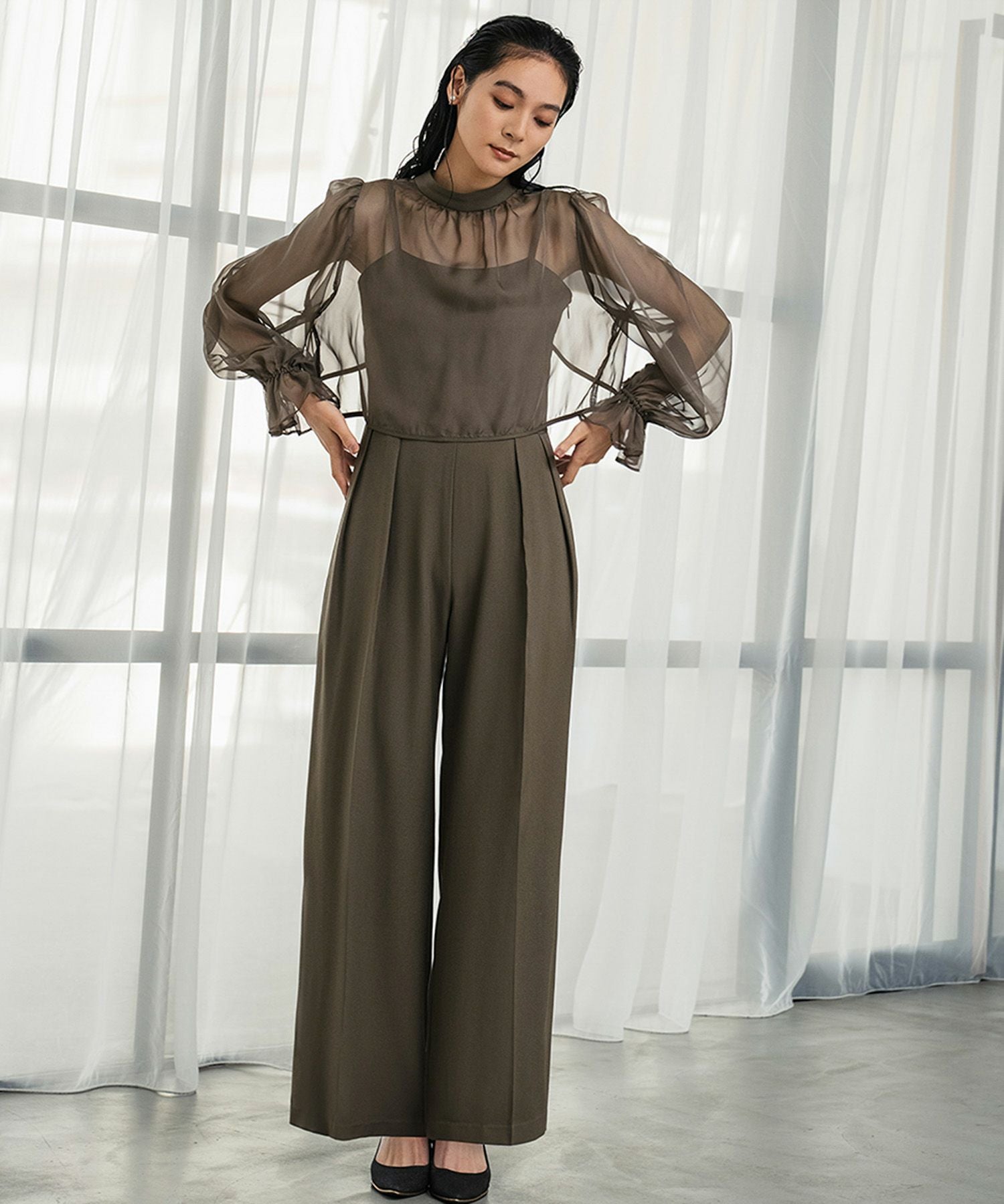 結婚式・お呼ばれ対応 | ボレロ＆オールインワン2点セットドレス