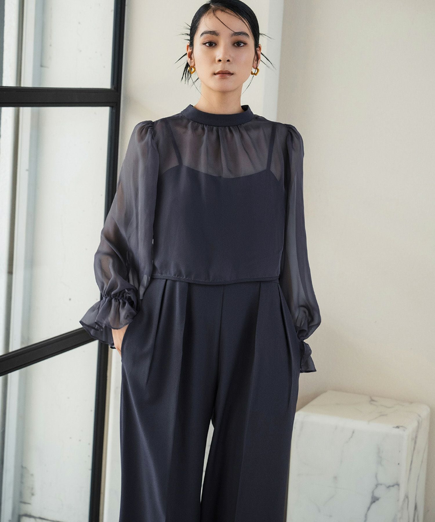結婚式・お呼ばれ対応 | ボレロ＆オールインワン2点セットドレス
