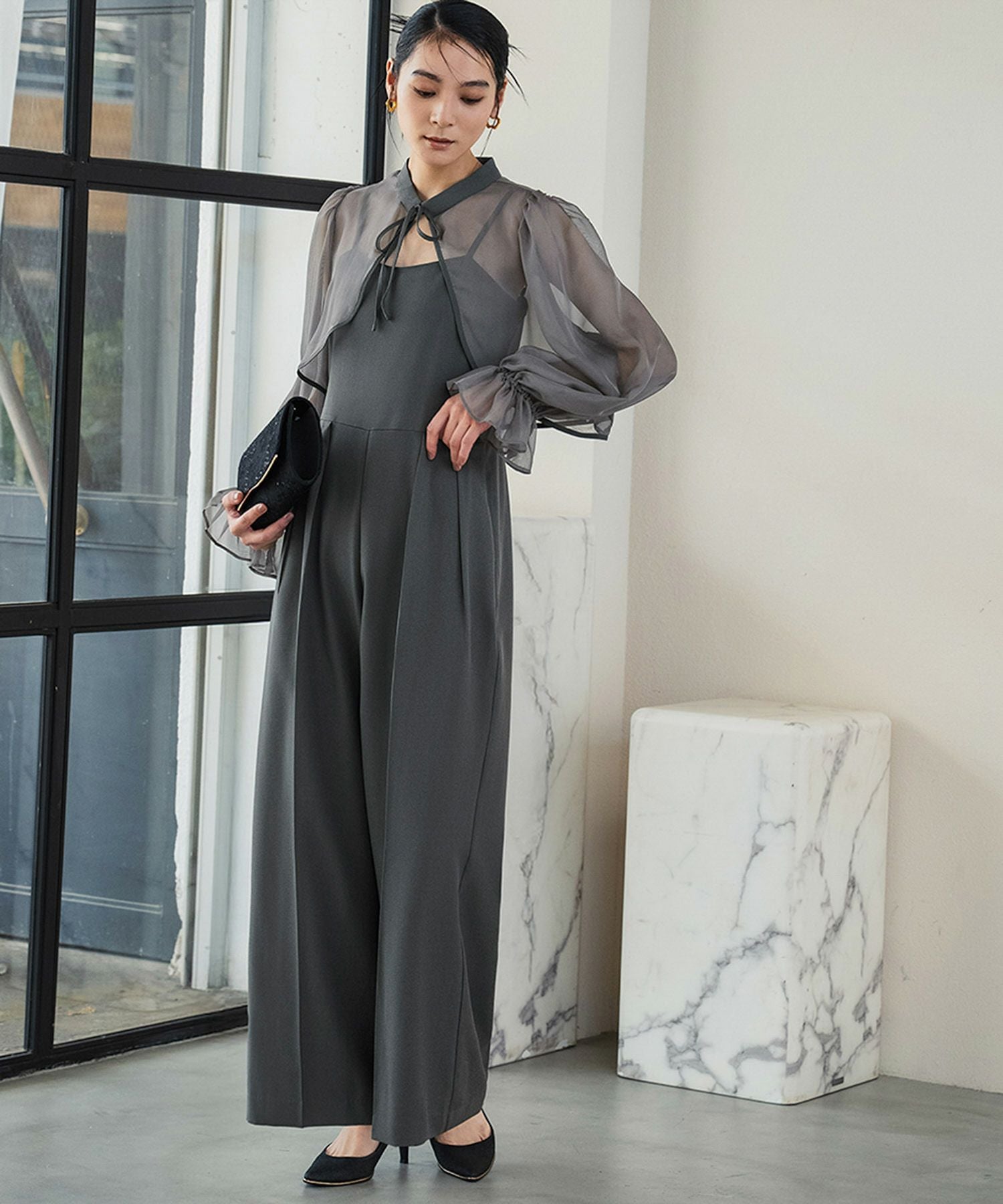 結婚式・お呼ばれ対応 | ボレロ＆オールインワン2点セットドレス