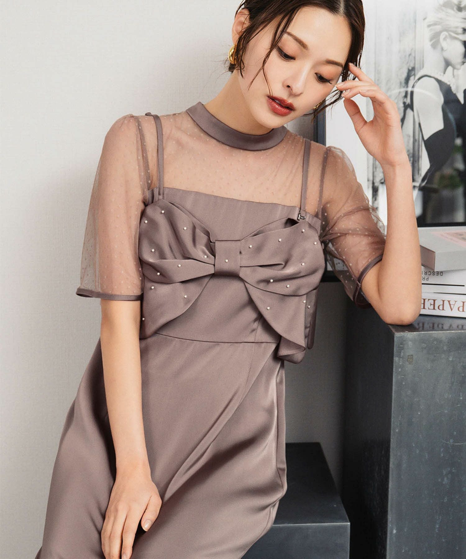 結婚式・お呼ばれ対応 | ビスチェ＆ワンピース2点セットドレス