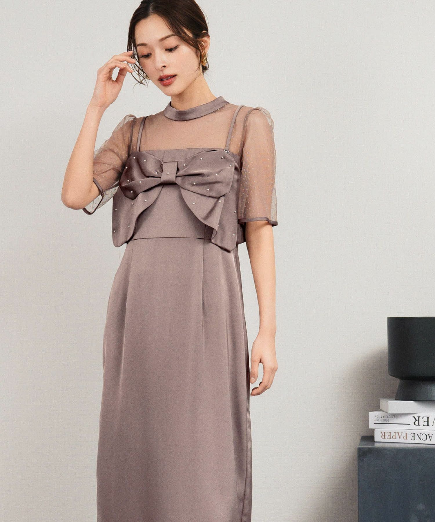 結婚式・お呼ばれ対応 | ビスチェ＆ワンピース2点セットドレス