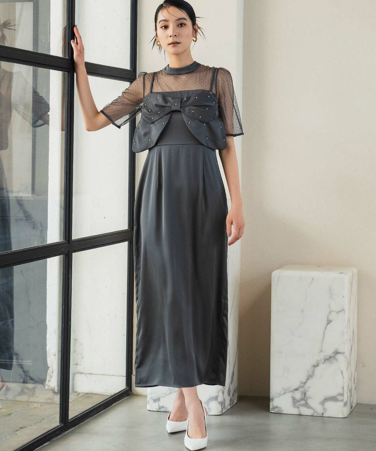 結婚式・お呼ばれ対応 | ビスチェ＆ワンピース2点セットドレス