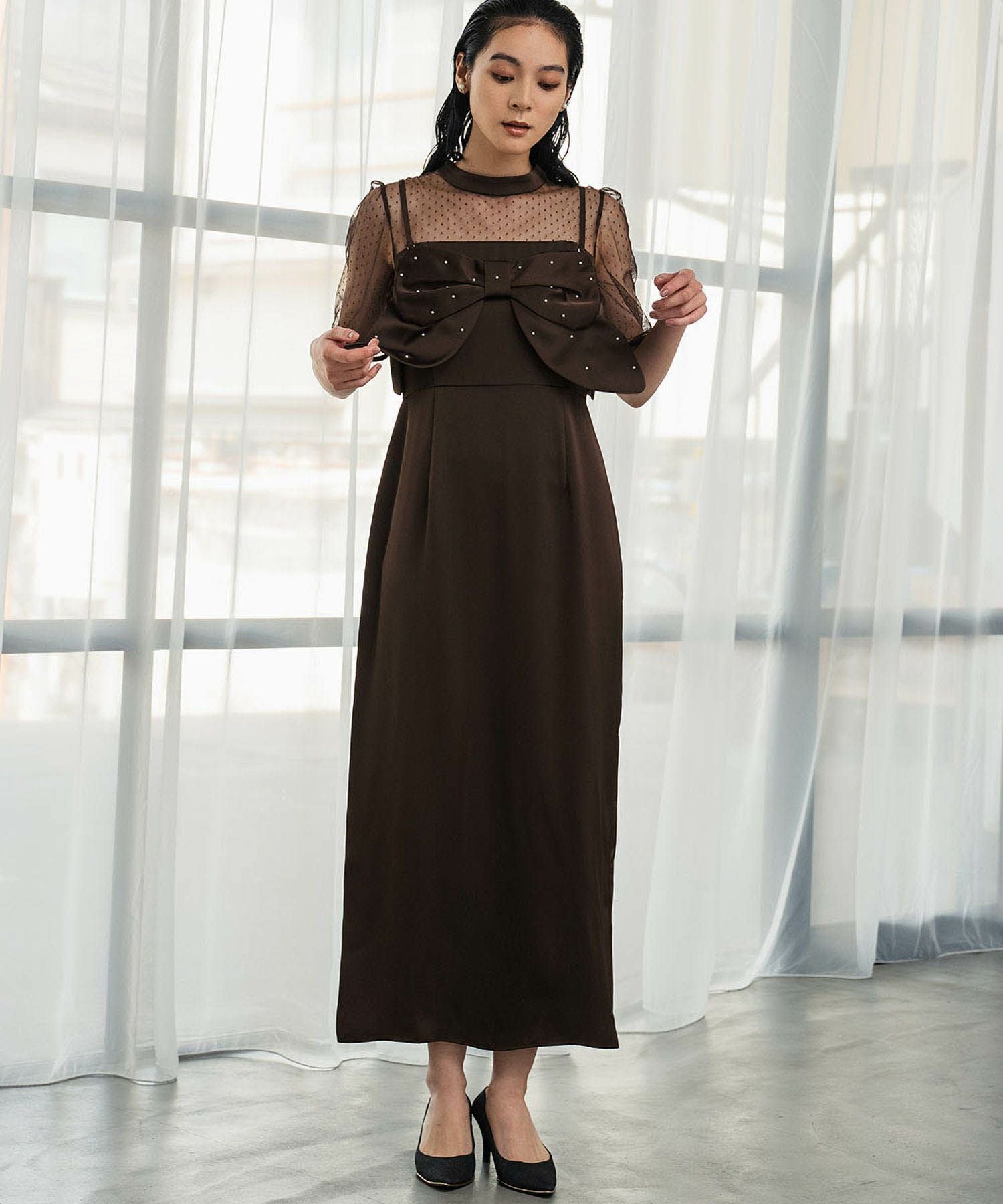 結婚式・お呼ばれ対応 | ビスチェ＆ワンピース2点セットドレス