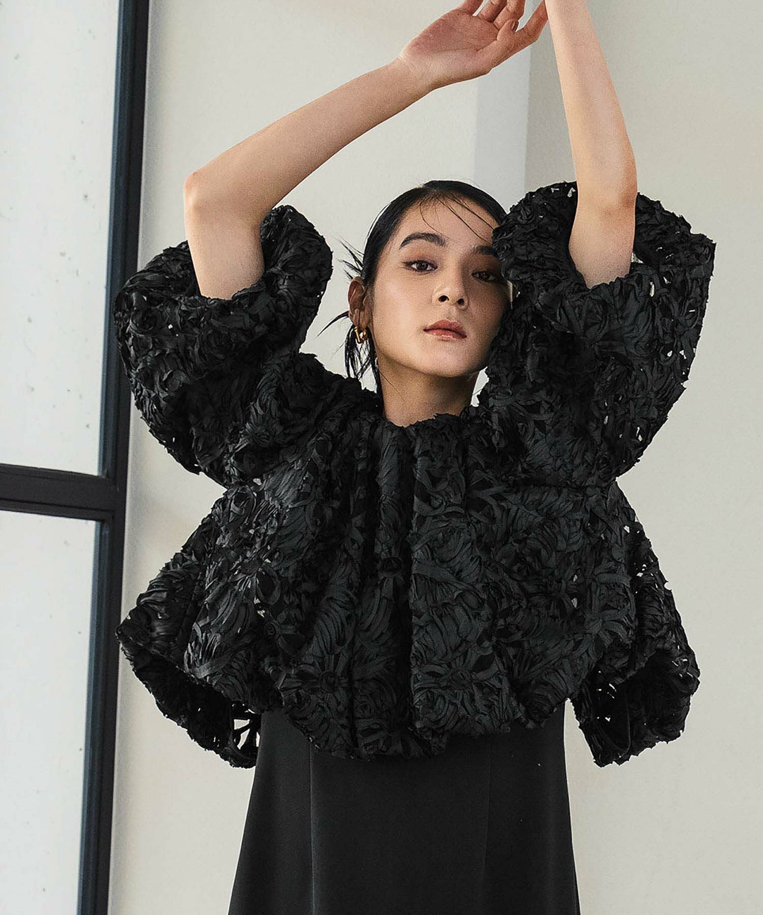 チュールフリルボレロペイントマーメイドワンピースドレス結婚式二次会