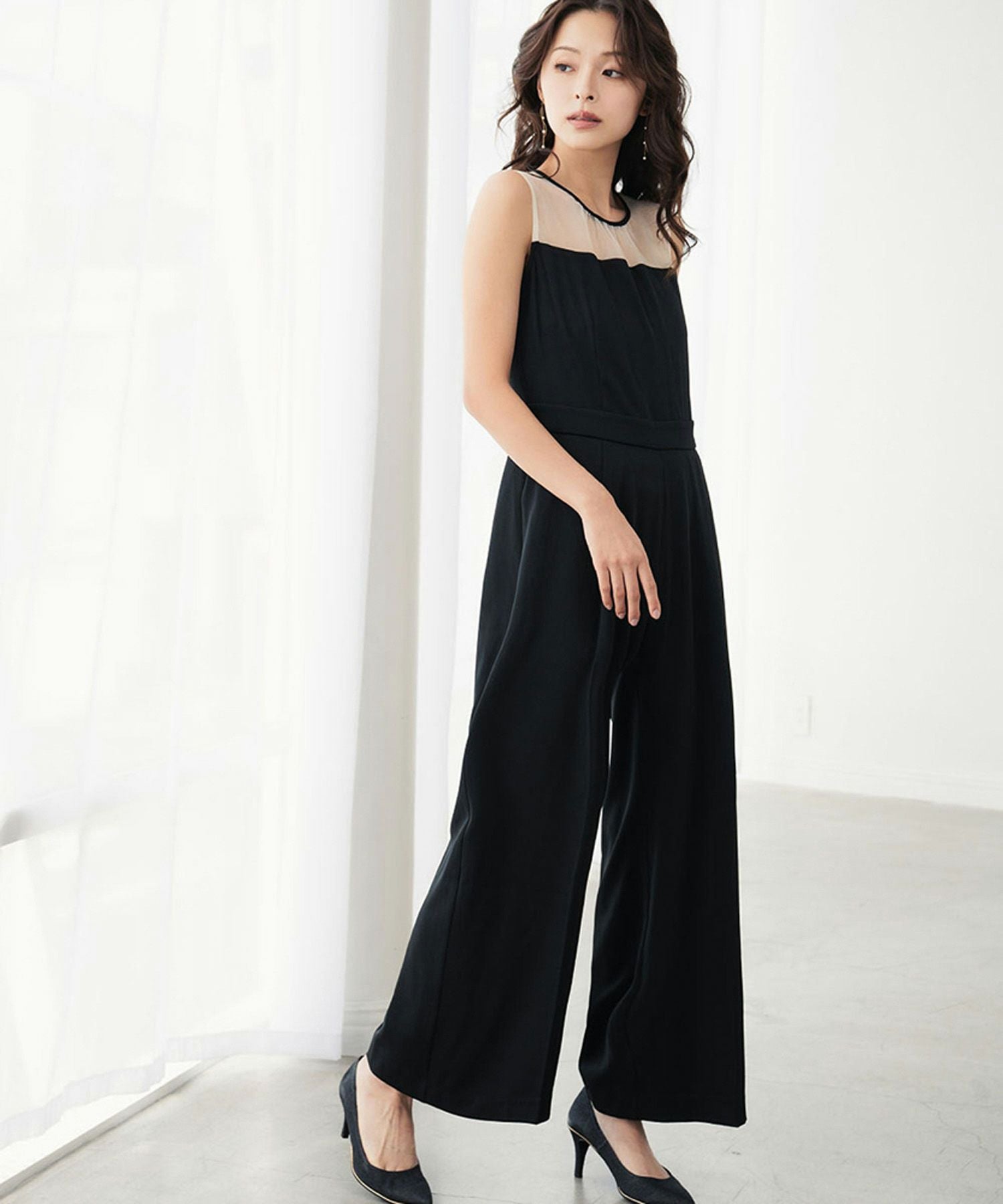 結婚式・お呼ばれ対応 | ブラウス＆オールインワン2点セットドレス