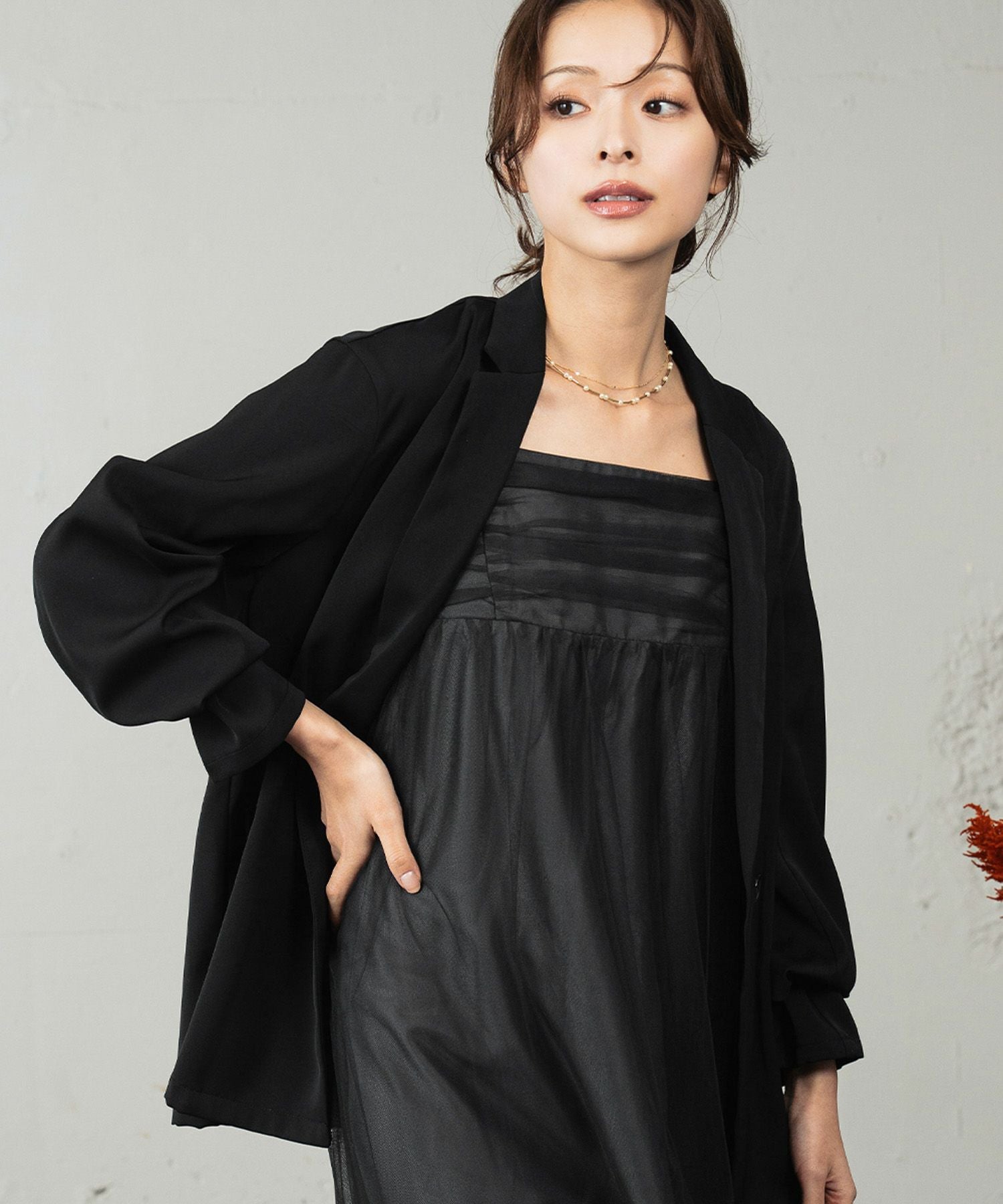 結婚式・お呼ばれ対応 | ジャケット＆ワンピース2点セットドレス