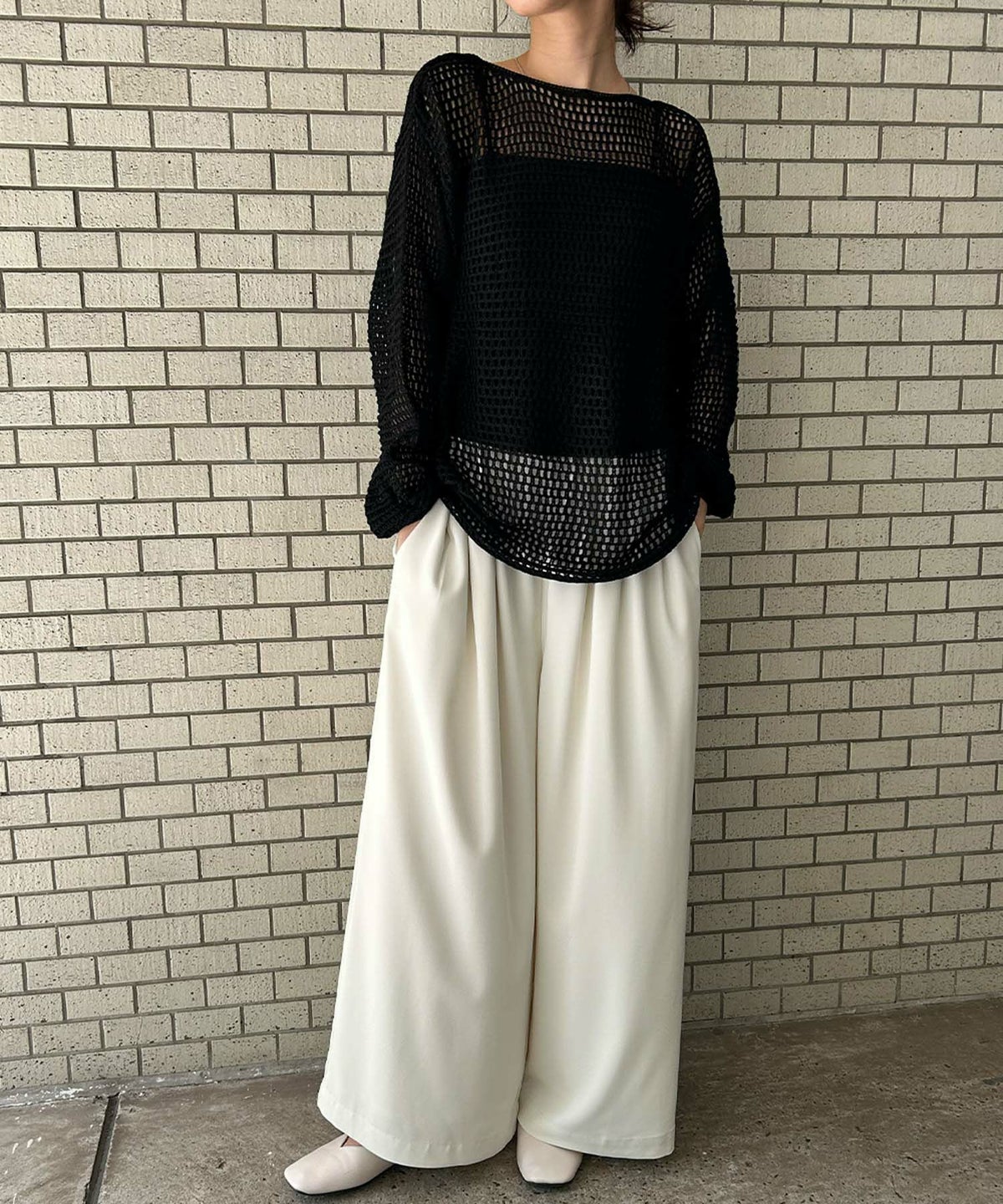 身長：163cm　着用サイズ：FREE