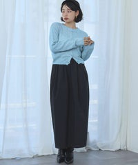 身長：157cm　着用サイズ：FREE　B：82 / W：63 / H：87