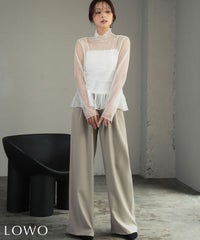 身長：170cm　着用サイズ：FREE　B：86 / W：61 / H：87