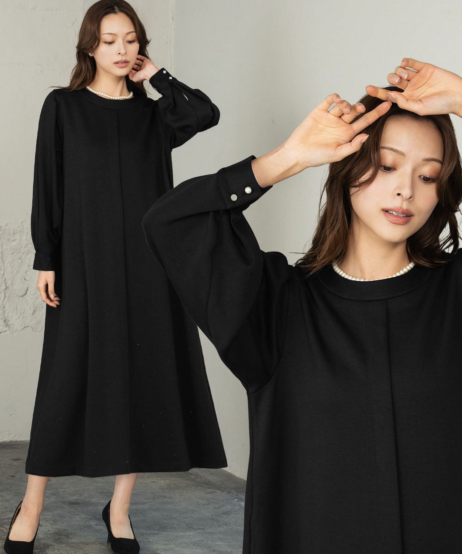 入学式・卒業式・七五三対応 | ボリュームスリーブワンピーススーツ