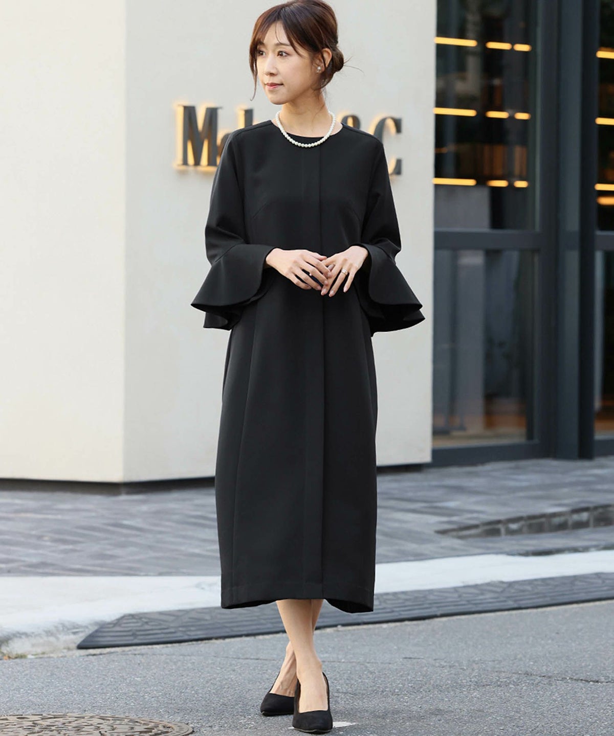 身長：165cm　着用サイズ：Mサイズ