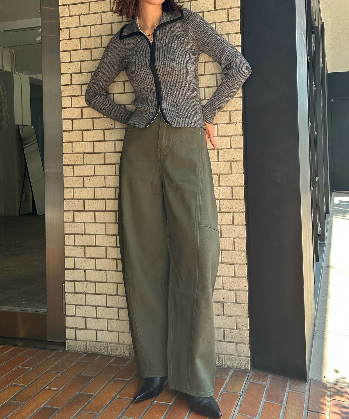 身長：160cm　着用サイズ：FREE