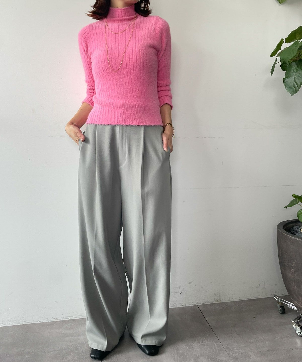 身長：160cm　着用サイズ：FREE