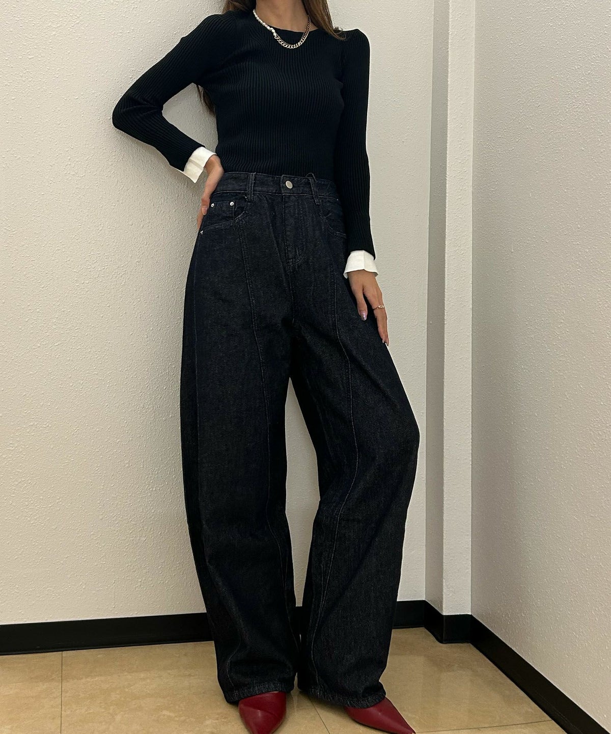 身長：165cm　着用サイズ：FREE