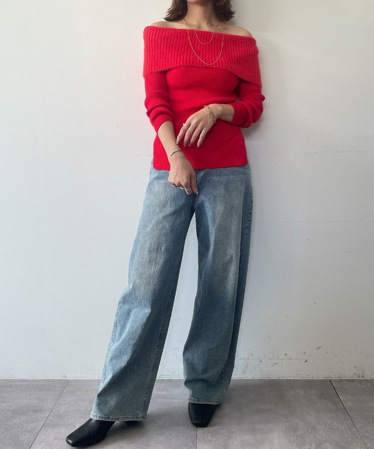 身長：160cm　着用サイズ：FREE