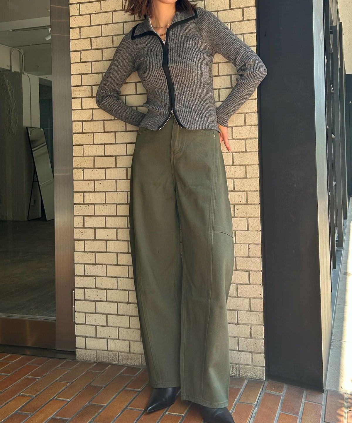 身長：160cm　着用サイズ：FREE