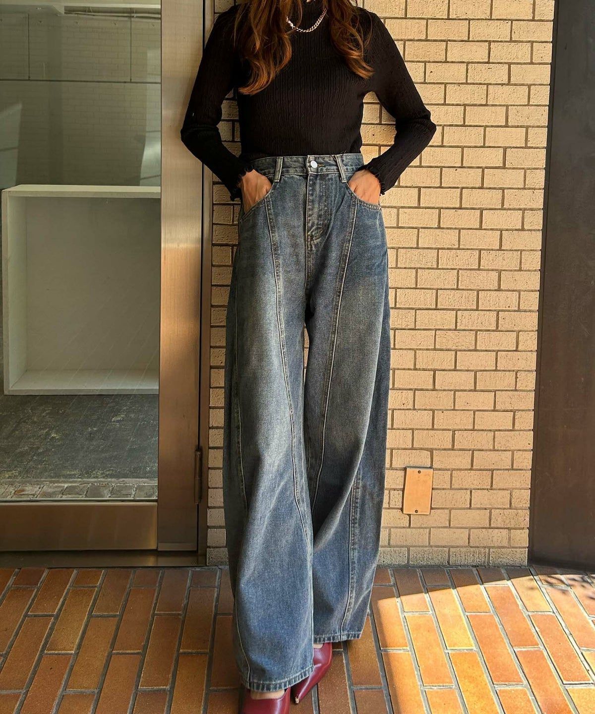 身長：165cm　着用サイズ：FREE
