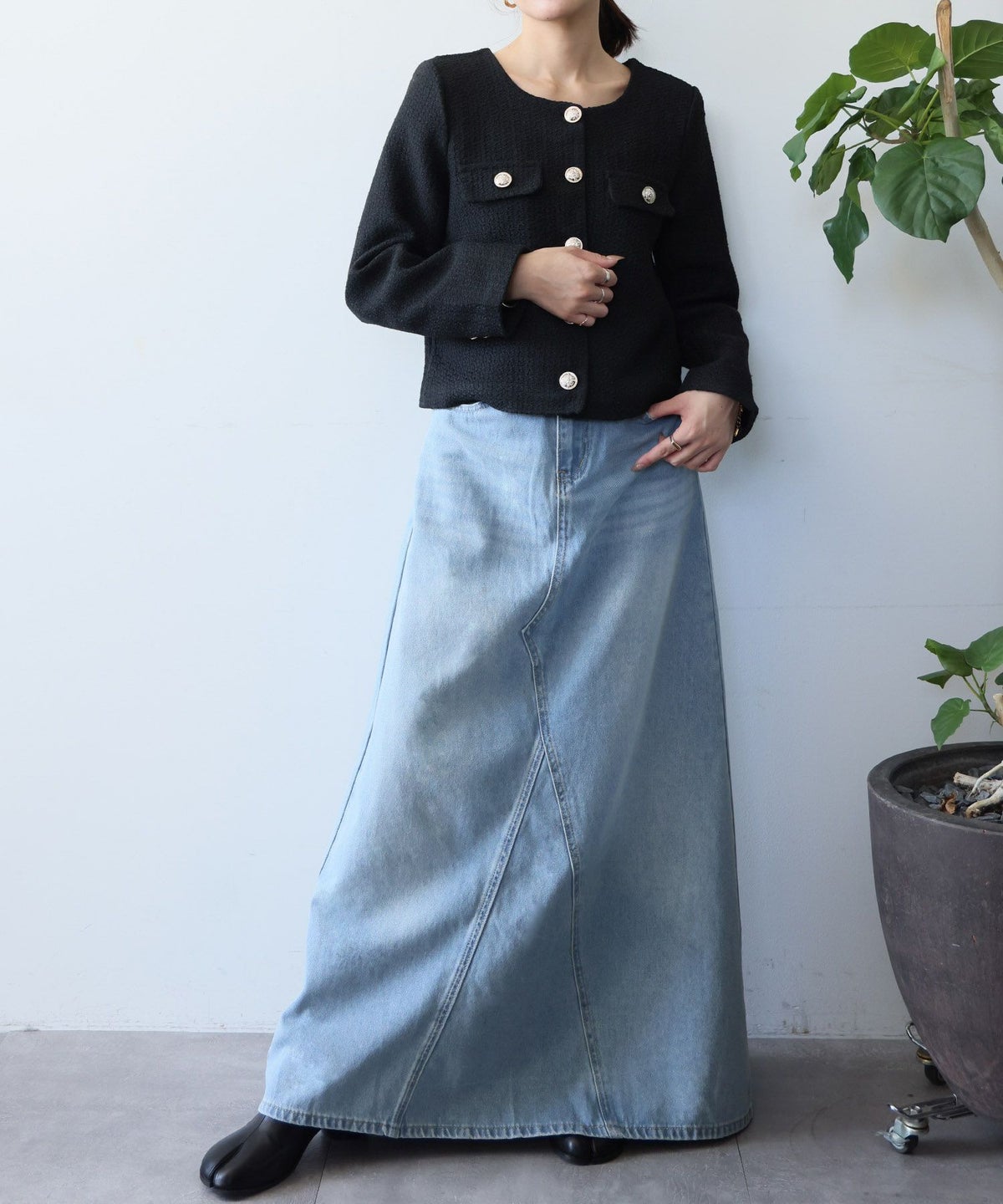 身長：160cm　着用サイズ：FREE