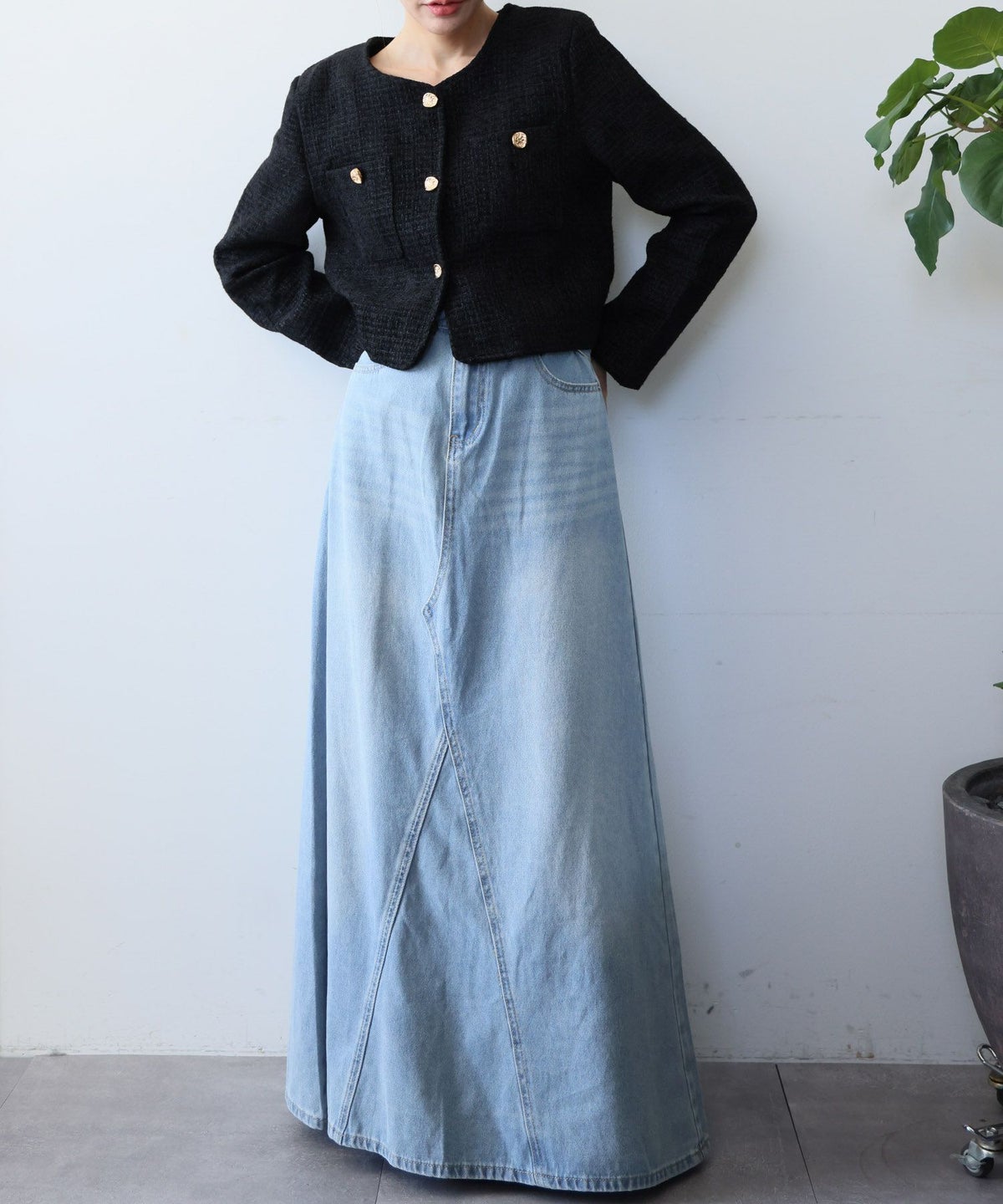 身長：160cm　着用サイズ：FREE