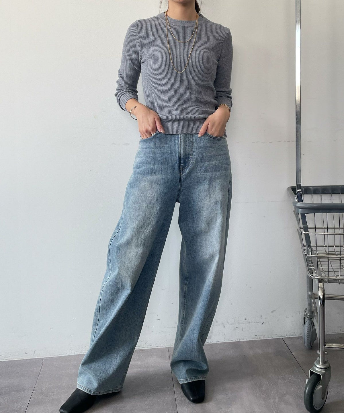 身長：160cm　着用サイズ：FREE