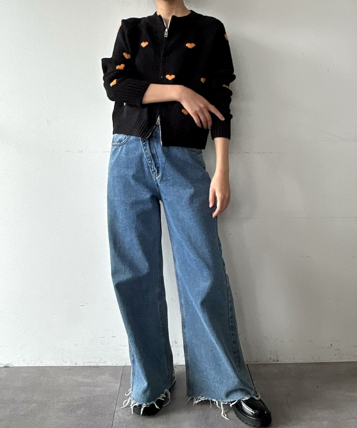 身長：163cm　着用サイズ：FREE