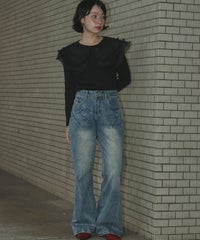 身長：157cm　着用サイズ：FREE　B：82 / W：63 / H：87