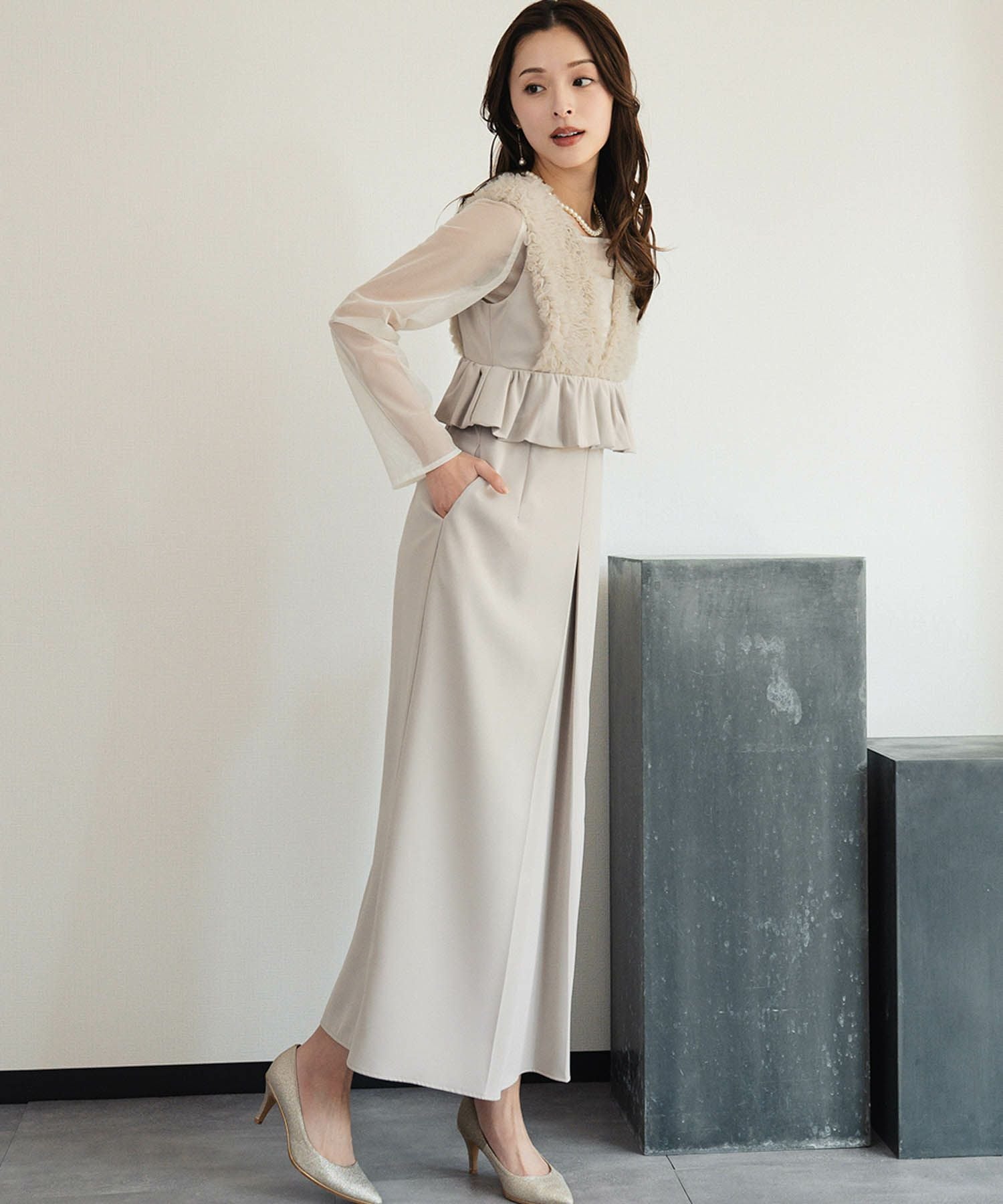 結婚式・お呼ばれ対応 | ワンピース＆インナー2点セットドレス