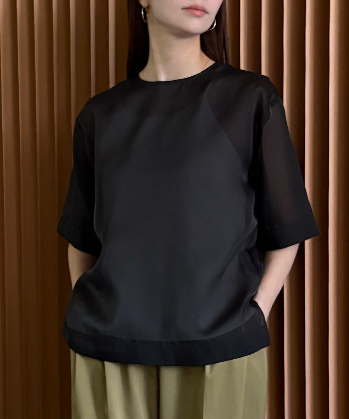 身長：158cm　着用サイズ：Mサイズ