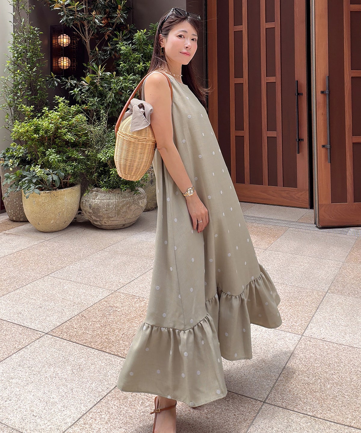 身長：160cm　着用サイズ：Mサイズ