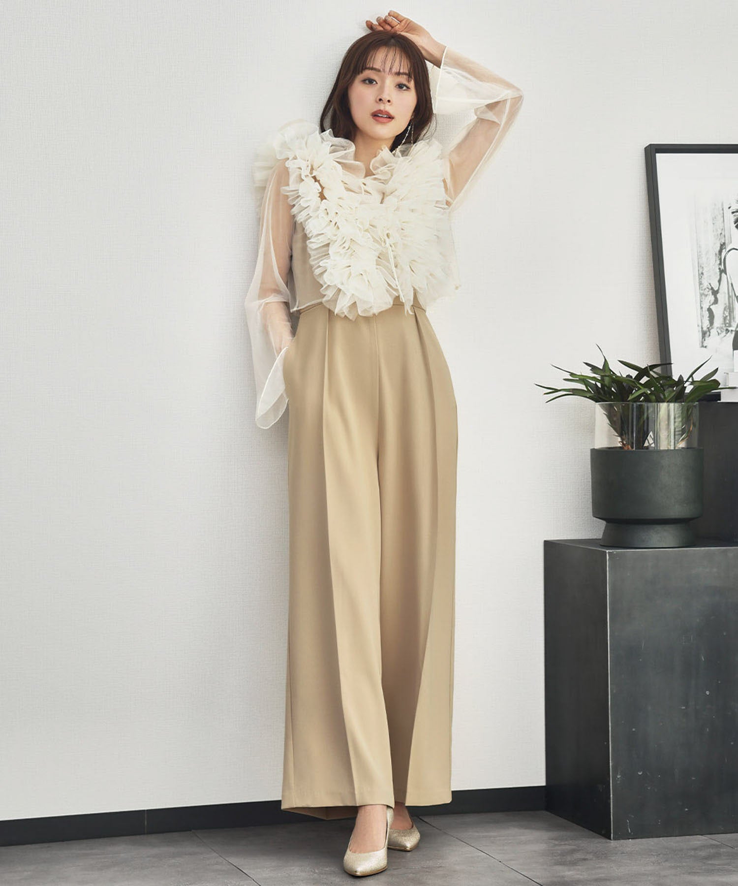 結婚式・お呼ばれ対応 | 2点セットオールインワンパンツドレス