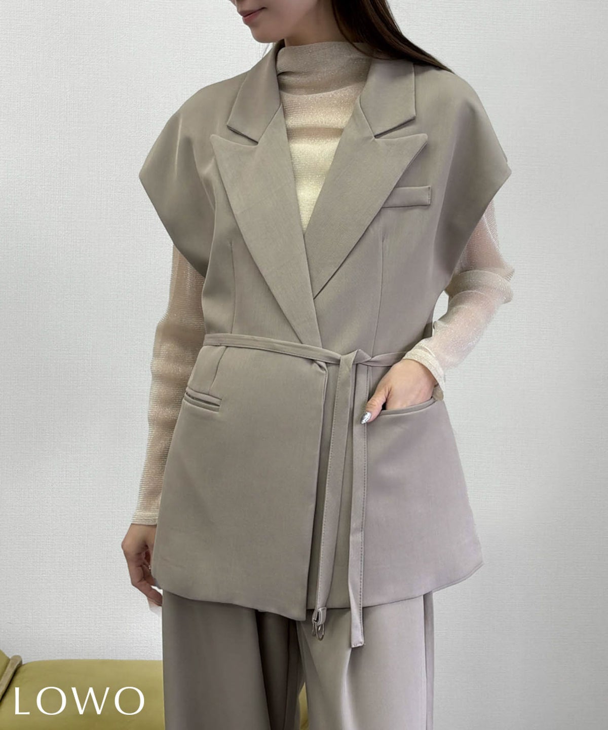 身長：158cm　着用サイズ：FREE