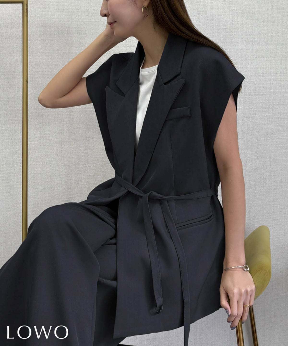 身長：158cm　着用サイズ：FREE