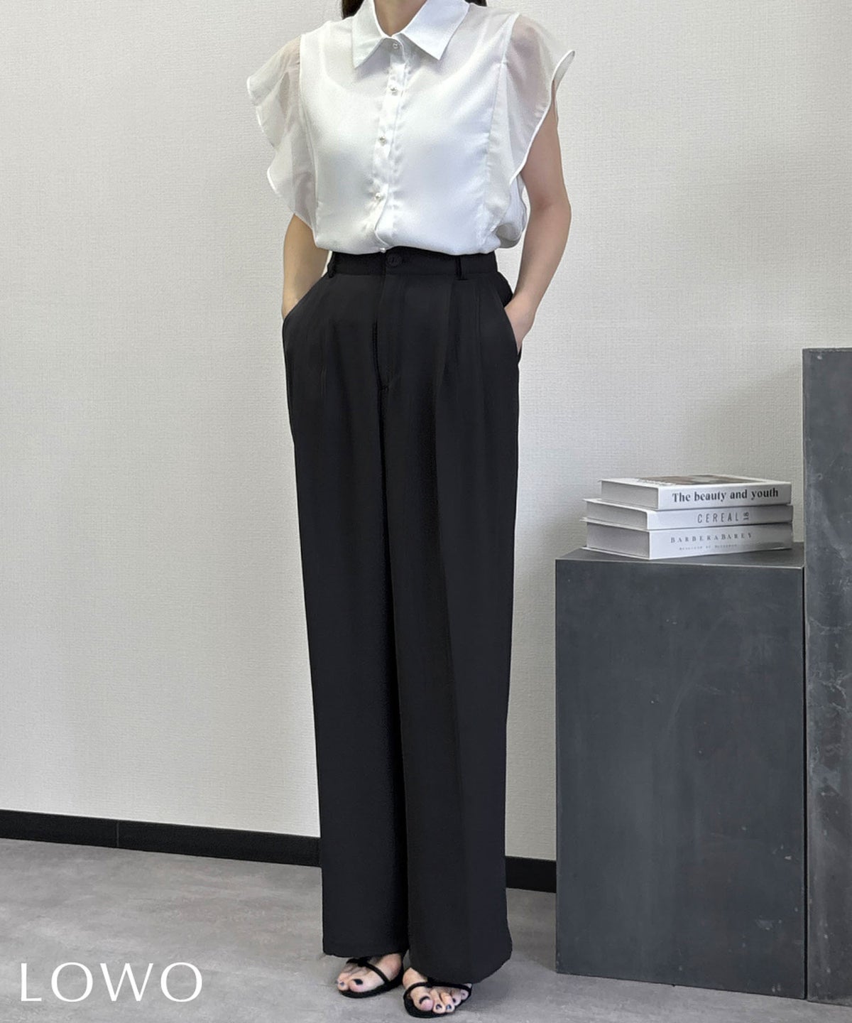 身長：158cm　着用サイズ；Mサイズ