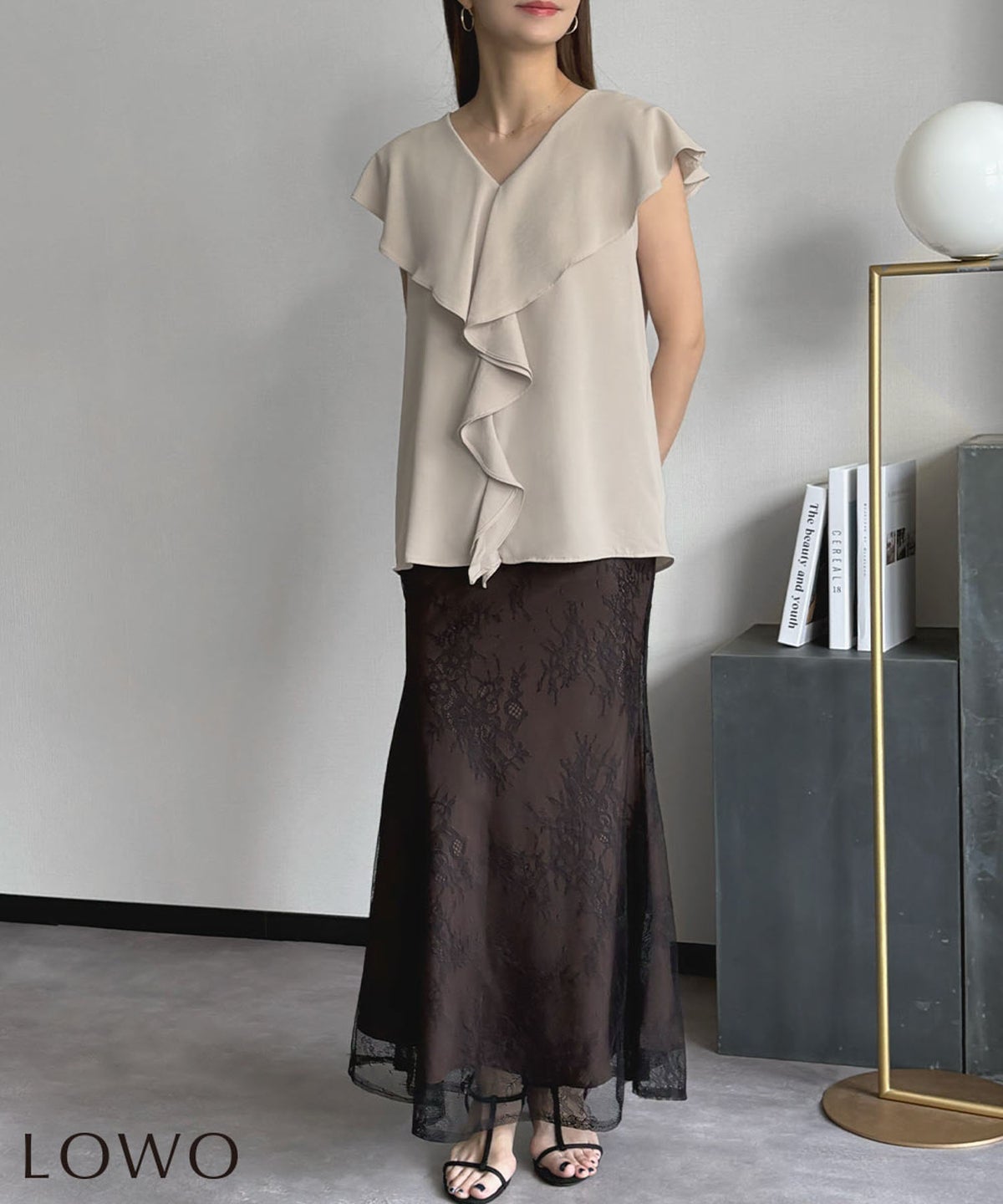 身長：158cm　着用サイズ：FREE