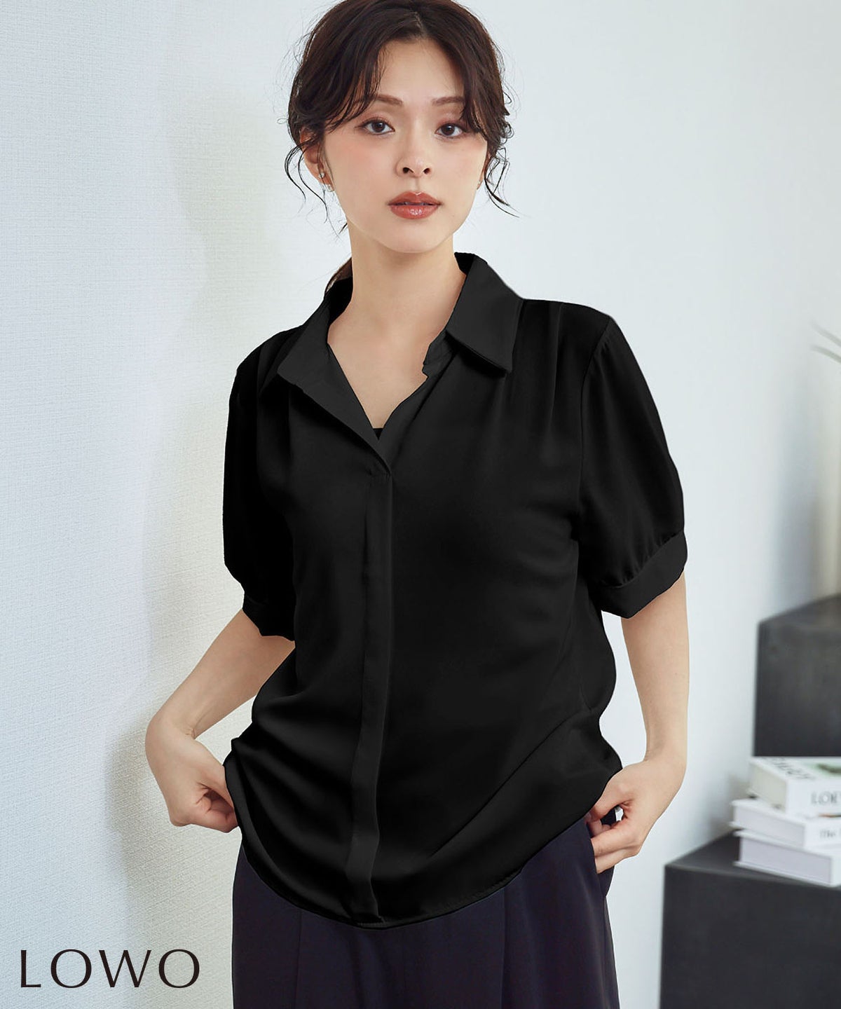 身長：170cm　着用サイズ：FREE　B：86 / W：61 / H：87