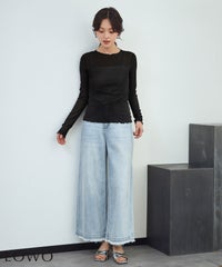 身長：170cm　着用サイズ：FREE　B：86 / W：61 / H：87