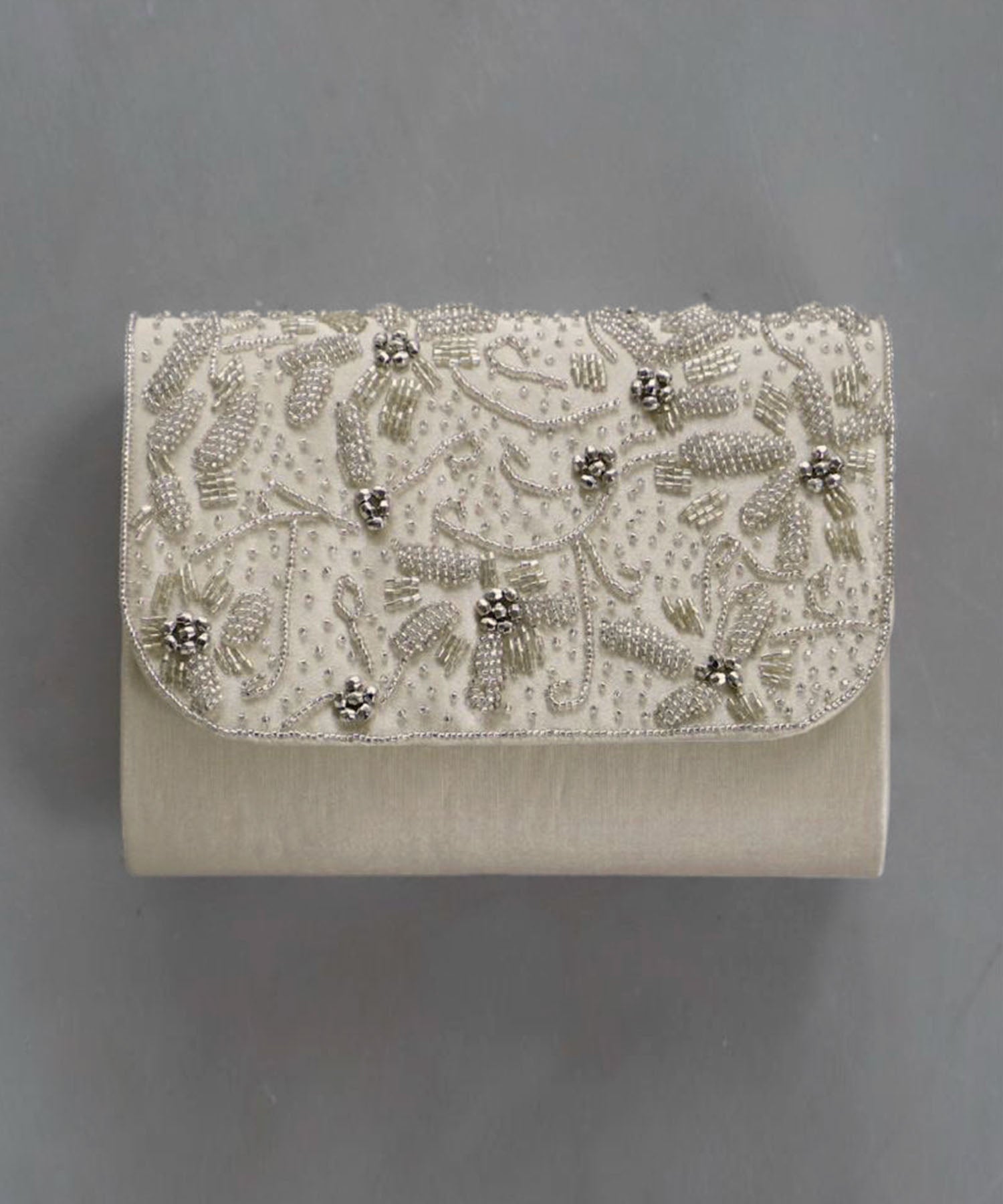 結婚式・お呼ばれ対応 | ビーズ刺繍ボタニカル2WAYパーティーバッグ