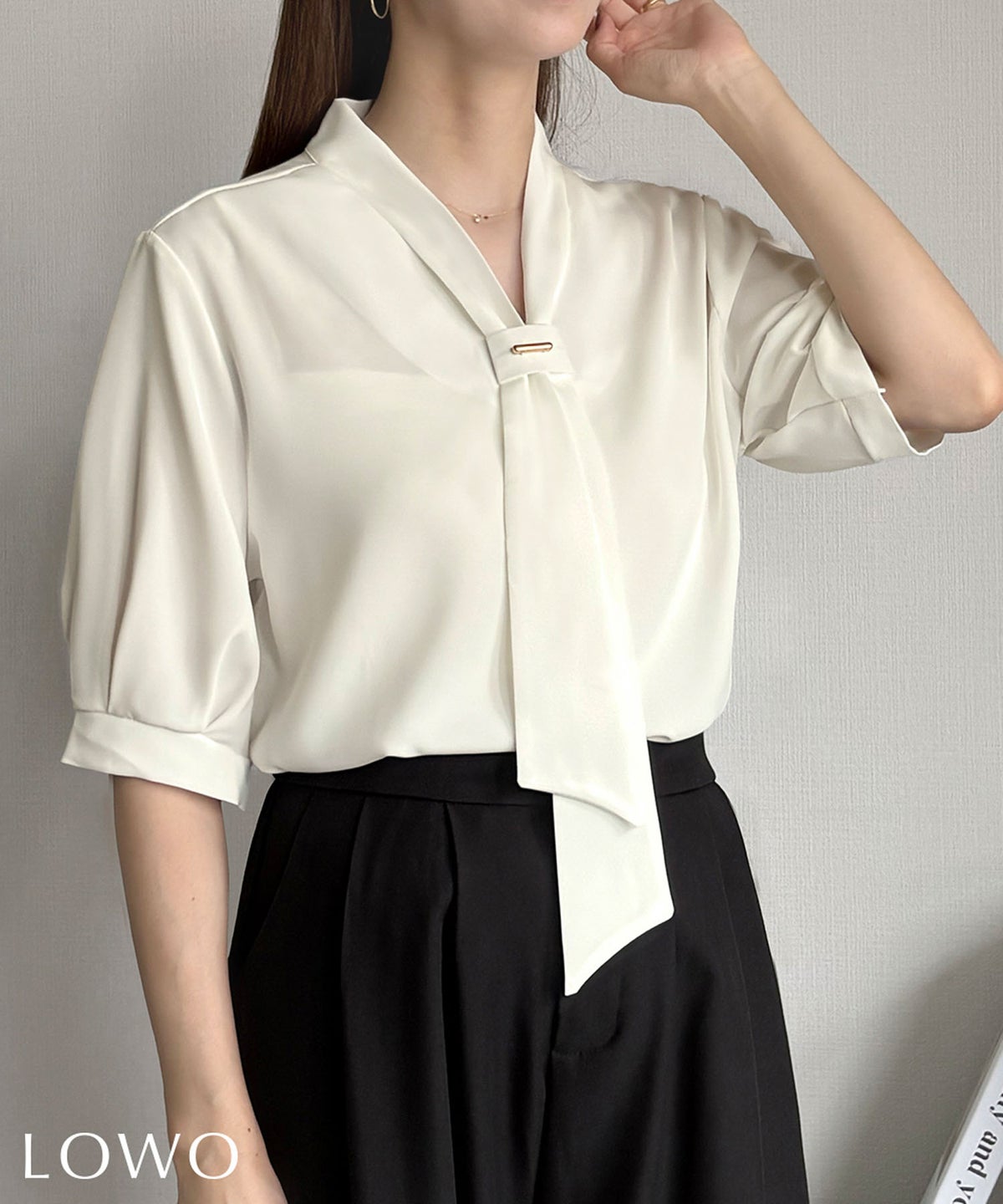 身長：158cm　着用サイズ：FREE