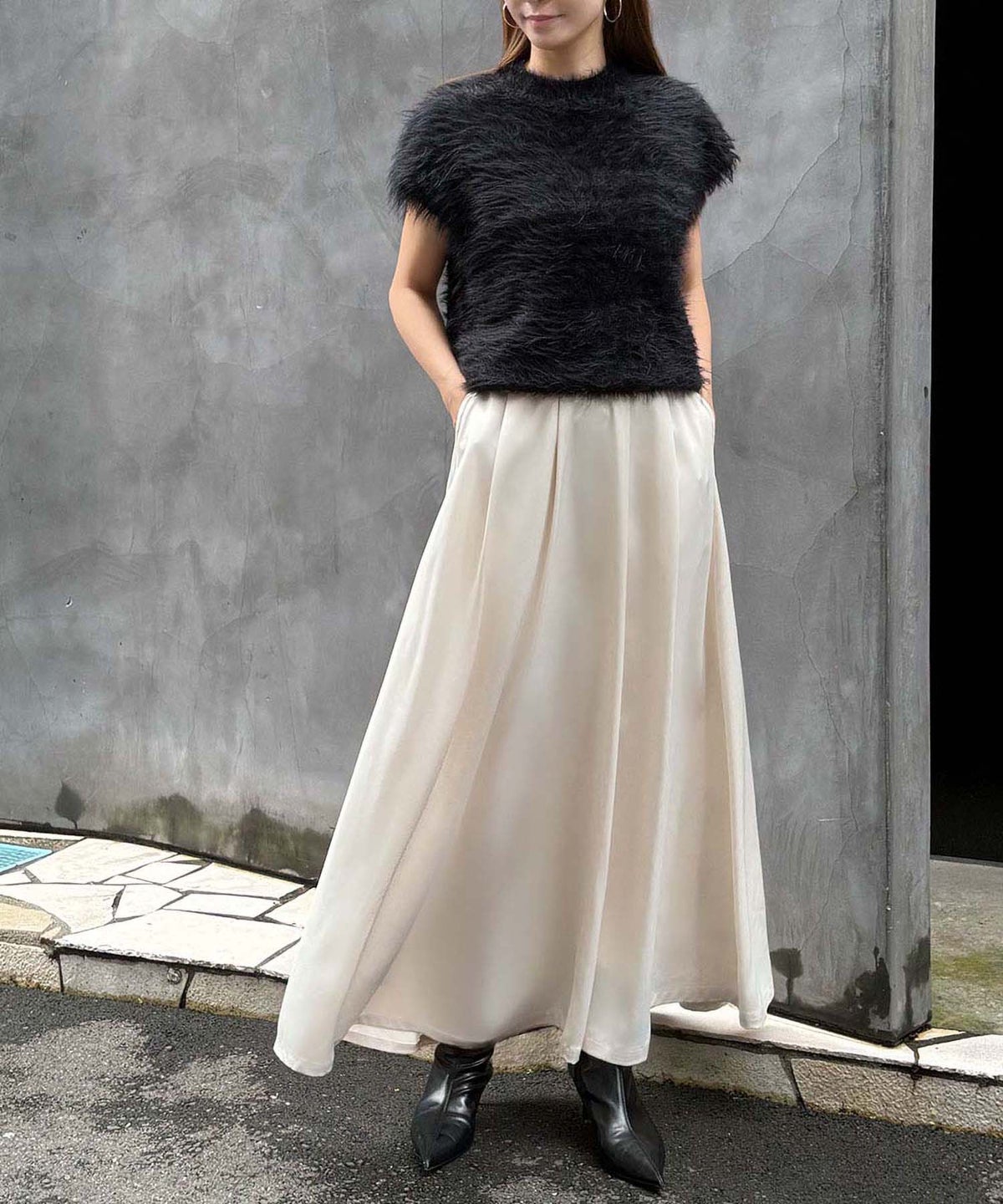 身長：158cm　着用サイズ：Mサイズ