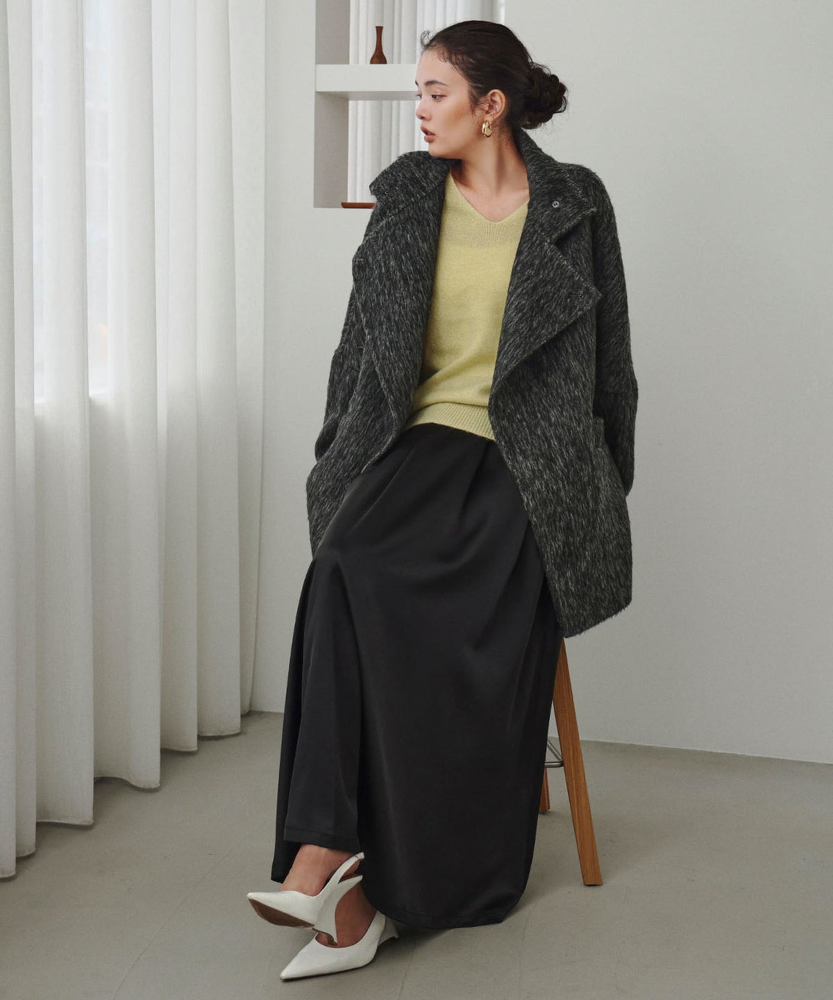 身長：172cm　着用サイズ：FREE　B：78 / W：60 / H：87