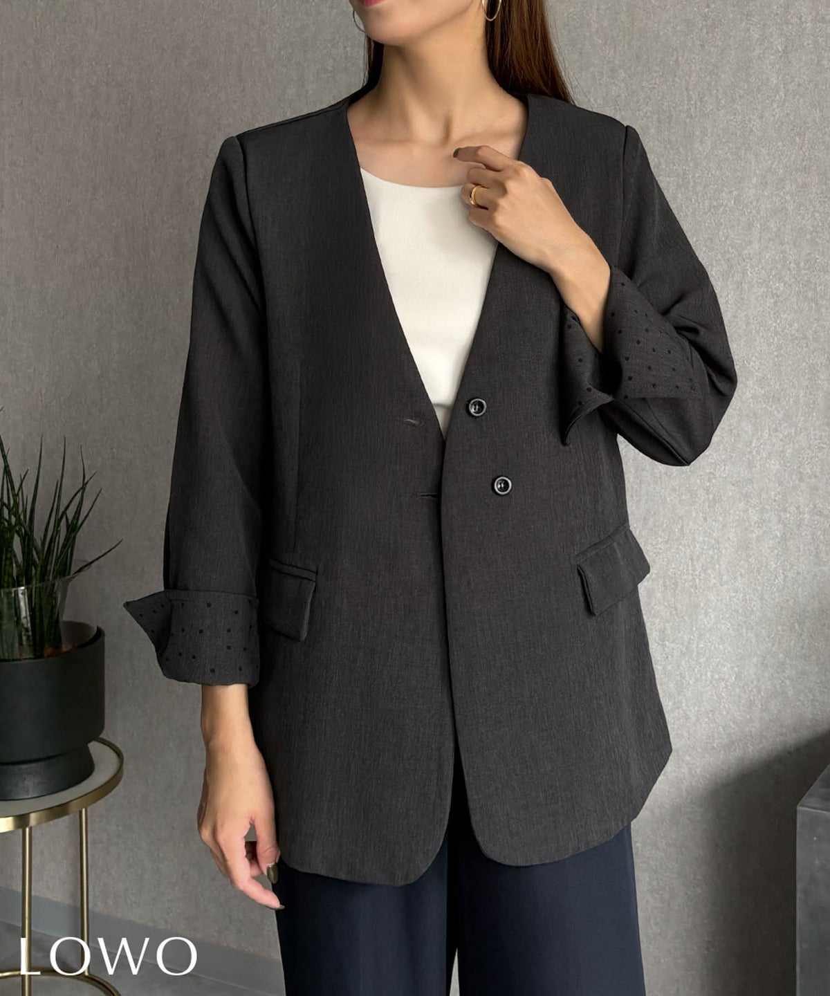 身長：158cm　着用サイズ：Mサイズ