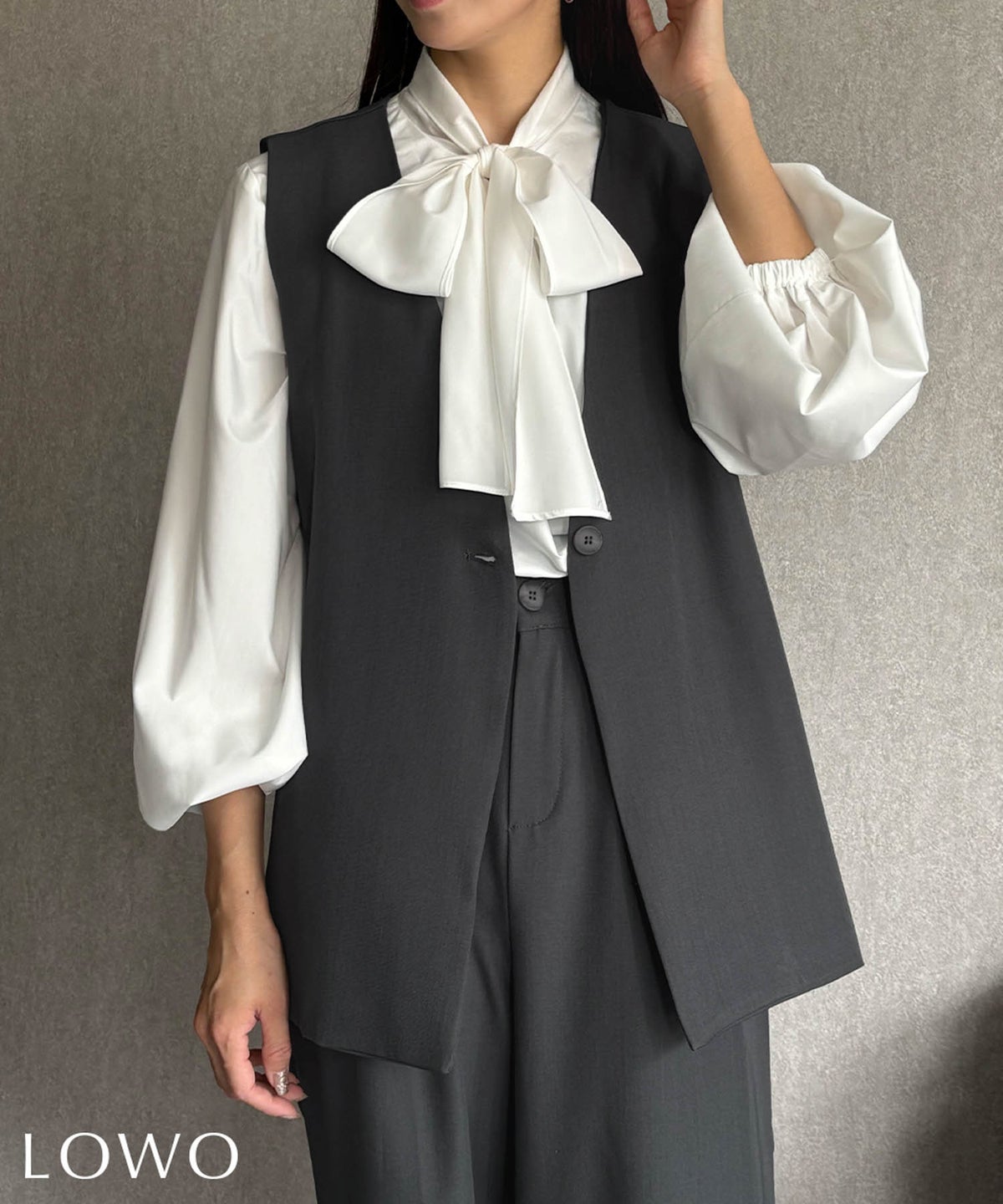 身長：158cm　着用サイズ：FREE
