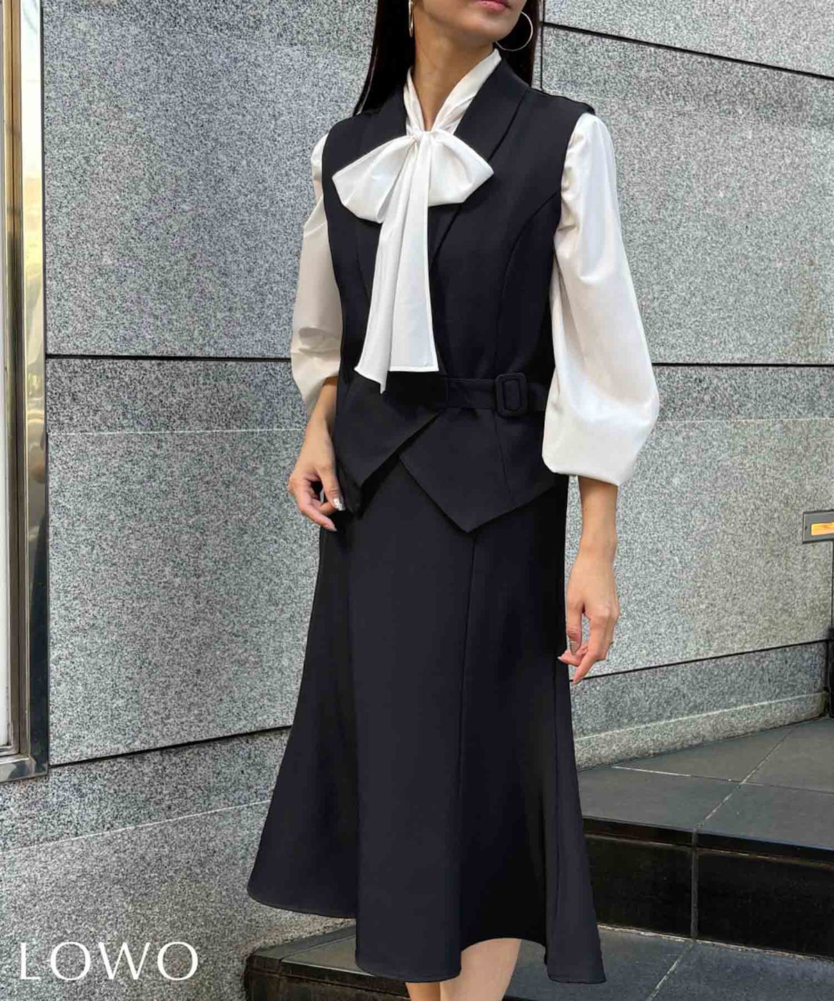 身長：158cm　着用サイズ：FREE